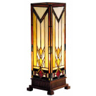 LumiLamp - Tiffany Lichtsäule Stehlampe Tischlampe 1...