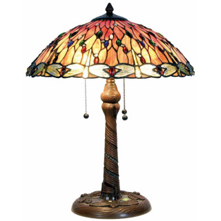 Tiffany Stehlampe Tischlampe Höhe 56cm Ø = 45cm Clayre & Eef 5LL-5466