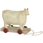 Clayre & Eef - Kuh auf Rädern - ca. 14 x 7 x 12 cm